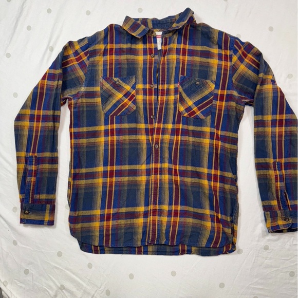 Levi's Men's Plaid Button-Up Flannel Shirt Long Sleeve Size Medium - Picture 1 of 5